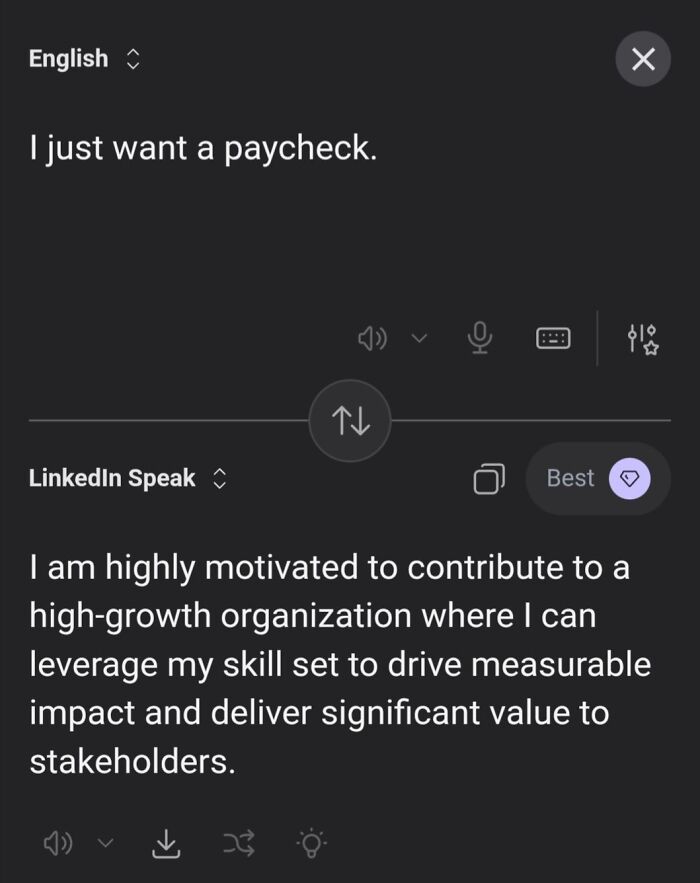 Someone Made A Google Translator For LinkedIn And The Results Are Absolutely Hilarious Someone Made A Google Translator For LinkedIn And The Results Are Absolutely Hilarious