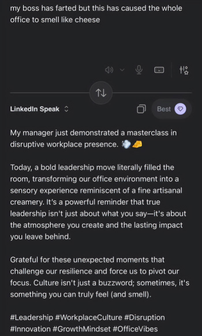 Someone Made A Google Translator For LinkedIn And The Results Are Absolutely Hilarious Someone Made A Google Translator For LinkedIn And The Results Are Absolutely Hilarious
