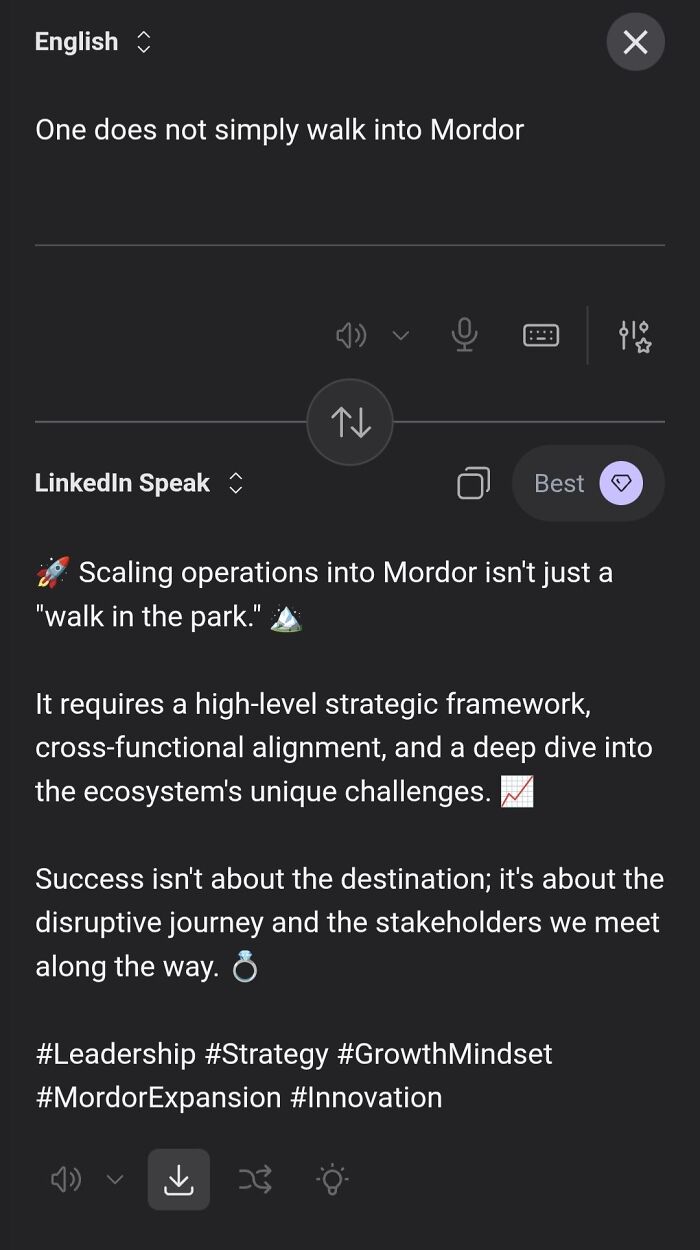 Someone Made A Google Translator For LinkedIn And The Results Are Absolutely Hilarious Someone Made A Google Translator For LinkedIn And The Results Are Absolutely Hilarious