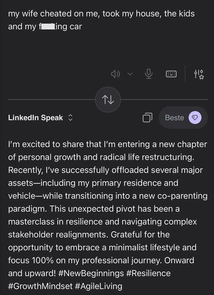 Someone Made A Google Translator For LinkedIn And The Results Are Absolutely Hilarious Someone Made A Google Translator For LinkedIn And The Results Are Absolutely Hilarious