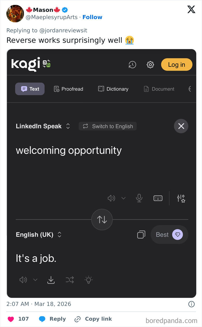 Someone Made A Google Translator For LinkedIn And The Results Are Absolutely Hilarious Someone Made A Google Translator For LinkedIn And The Results Are Absolutely Hilarious