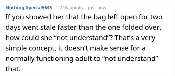 Fed-Up Partner Cuts Off Snack Supply As GF Keeps Wasting It, She’s Mad She Doesn’t Have Fresh Chips Fed-Up Partner Cuts Off Snack Supply As GF Keeps Wasting It, She’s Mad She Doesn’t Have Fresh Chips