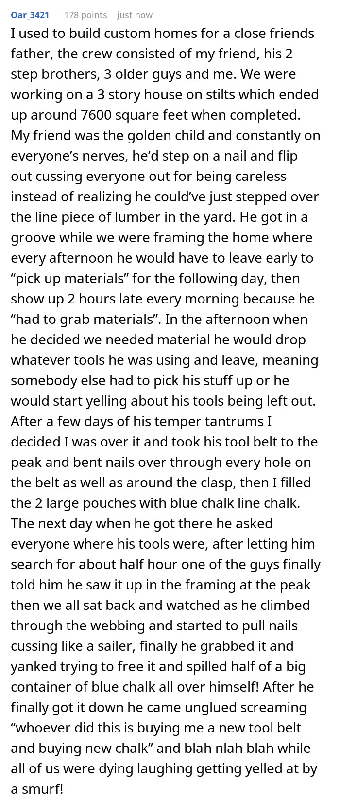 Lazy Guy Thinks He Can Steal Coworker&rsquo;s Ladder, She Takes Revenge By Nailing His Tools To The Floor