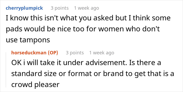 Man Stashes Midol And Tampons In Bathroom For Friends, One Guest Starts Drama Over Virtue Signaling