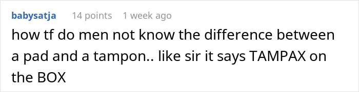Man Stashes Midol And Tampons In Bathroom For Friends, One Guest Starts Drama Over Virtue Signaling