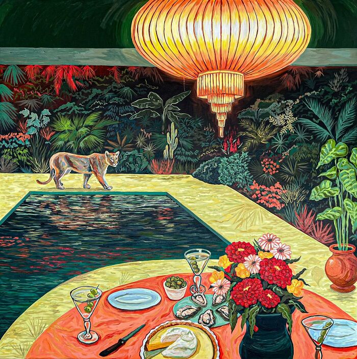 This Artist Made 40 Vibrant Paintings That Turn Everyday Scenes Into Dreamlike And Playful Worlds