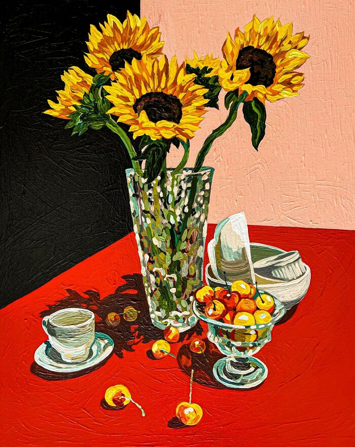 This Artist Made 40 Vibrant Paintings That Turn Everyday Scenes Into Dreamlike And Playful Worlds