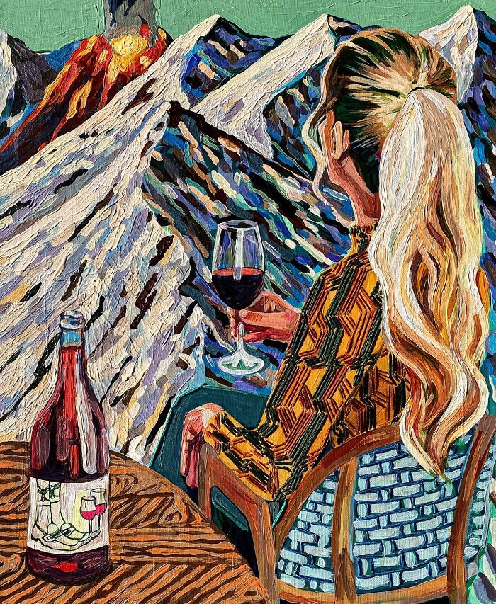 This Artist Made 40 Vibrant Paintings That Turn Everyday Scenes Into Dreamlike And Playful Worlds