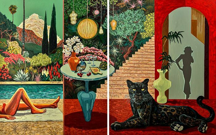 This Artist Made 40 Vibrant Paintings That Turn Everyday Scenes Into Dreamlike And Playful Worlds