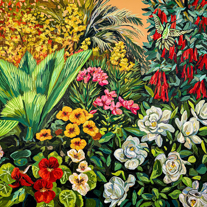 This Artist Made 40 Vibrant Paintings That Turn Everyday Scenes Into Dreamlike And Playful Worlds