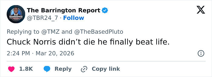 Chuck Norris&rsquo;s Heartbreaking Final Post Before His Passing At 86