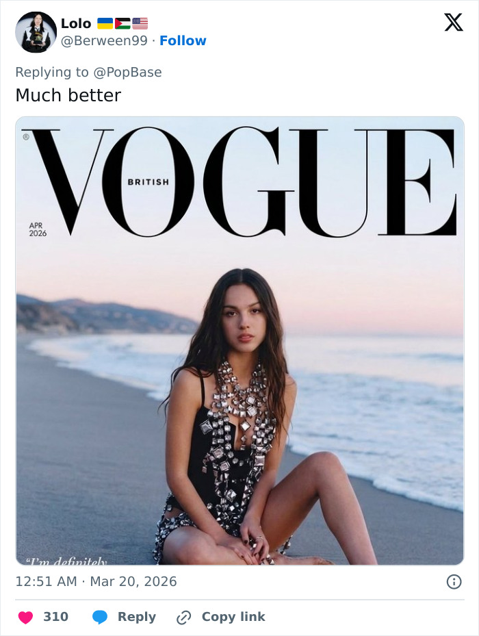 “Mediocre Level”: Fans Slam Olivia Rodrigo’s Vogue Cover After Spotting Bizarre Details “Mediocre Level”: Fans Slam Olivia Rodrigo’s Vogue Cover After Spotting Bizarre Details