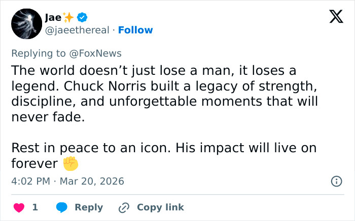 Chuck Norris’ Kids Break Silence After Their Dad’s ‘Sudden’ Passing