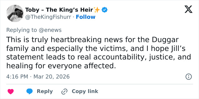 Joseph Duggar&rsquo;s Sister Jill Speaks Out After Brother&rsquo;s Arrest Over Horrific Crime