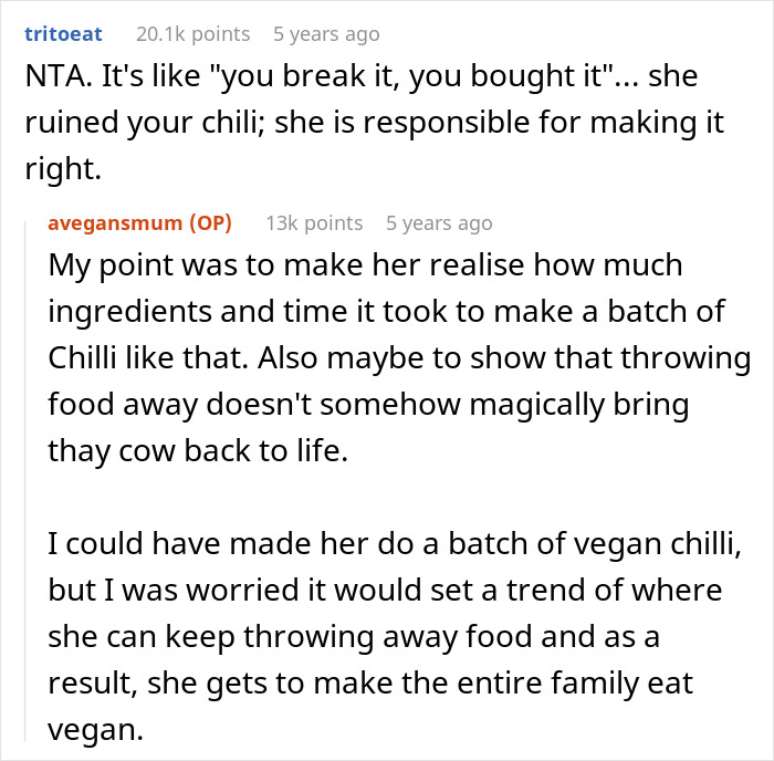Mom Called Disgusting For Making Vegan Teen Cook Meat To Teach Her A Lesson About Wasting Food