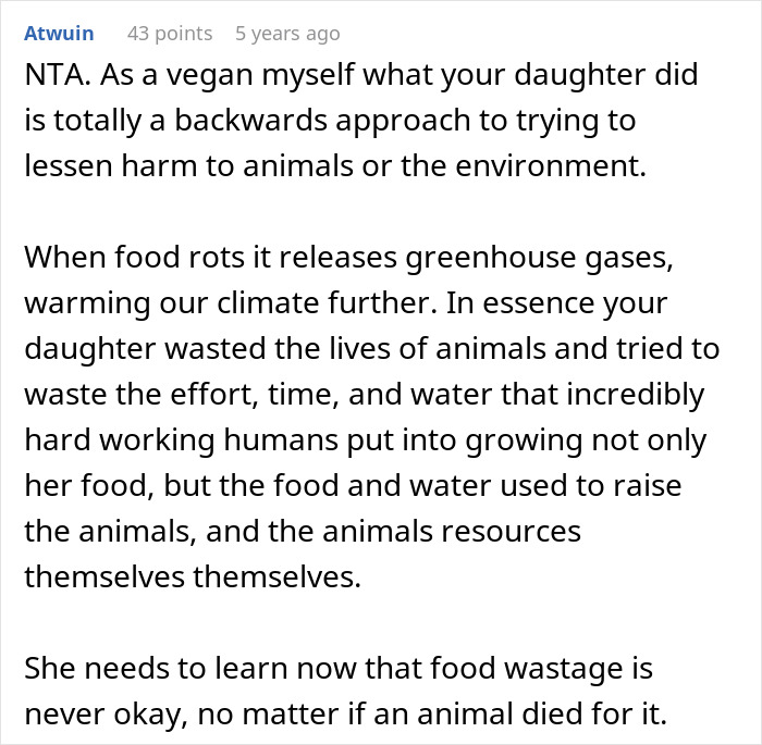 Mom Called Disgusting For Making Vegan Teen Cook Meat To Teach Her A Lesson About Wasting Food