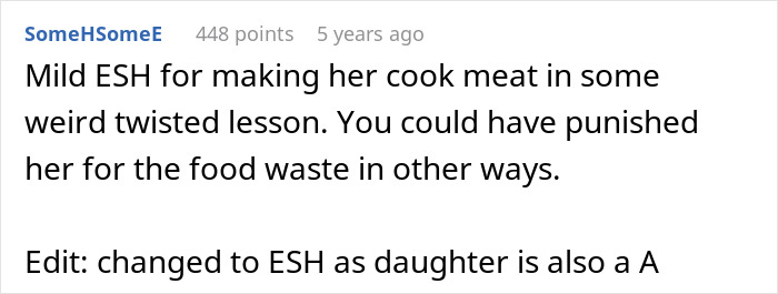 Mom Called Disgusting For Making Vegan Teen Cook Meat To Teach Her A Lesson About Wasting Food