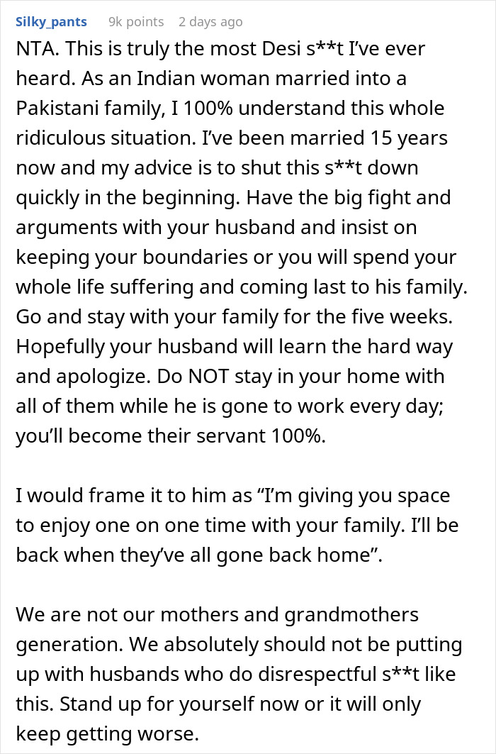 Wife Feels Hurt And Disrespected After Husband Approves His Family’s 6-Week Stay Without Even Asking Her Wife Feels Hurt And Disrespected After Husband Approves His Family’s 6-Week Stay Without Even Asking Her