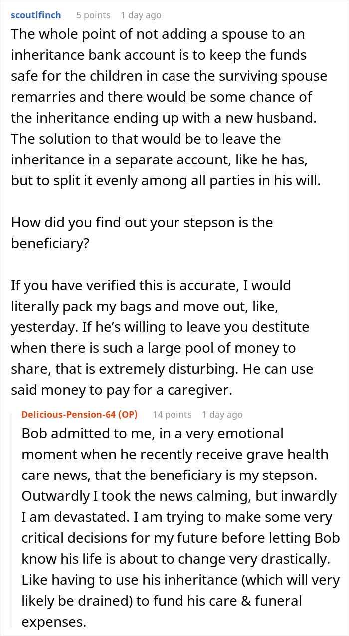 Husband Lies About Inheritance, Wants To Leave Wife Who Takes Care Of Him With Nothing