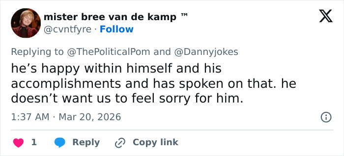 Adam Pearson Joins Fans In Calling Out Comedian’s Offensive Tweet About Him Adam Pearson Joins Fans In Calling Out Comedian’s Offensive Tweet About Him