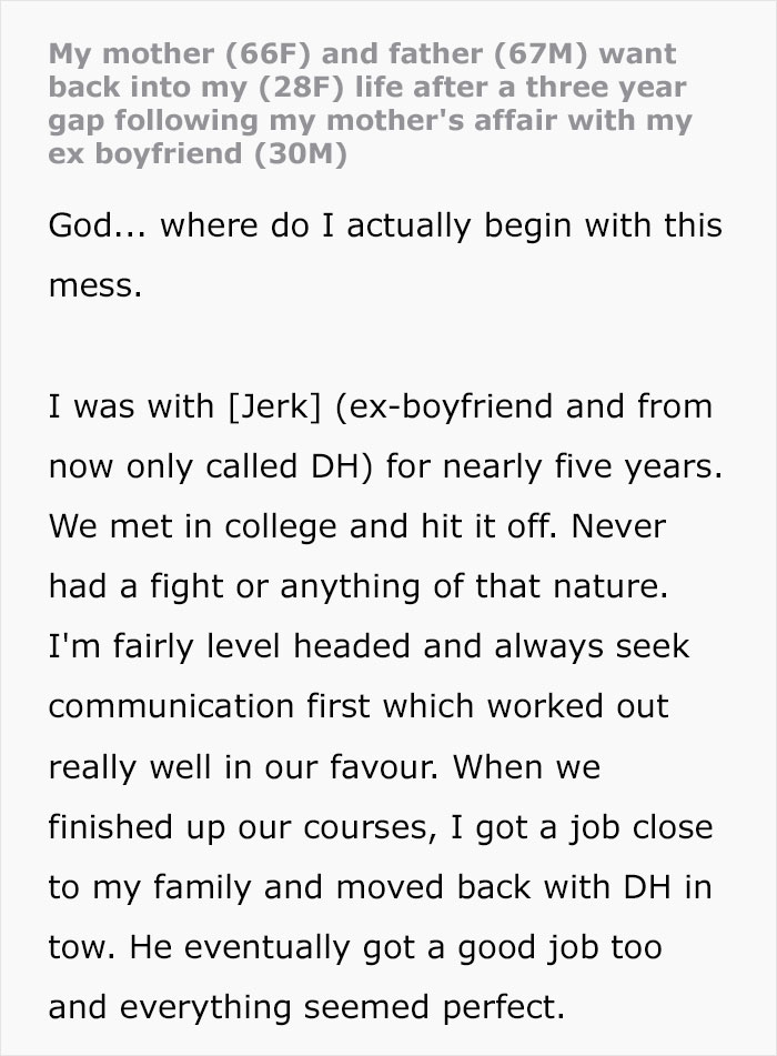 Woman Cuts Off Parents After Catching Mom In Bed With Her Fianc&eacute;, Now They&rsquo;re Making Her Life Hell