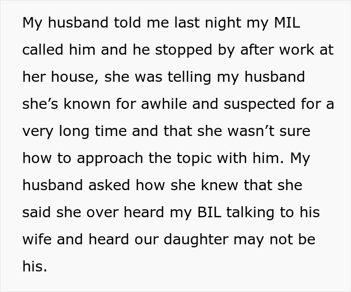 MIL Thinks She&rsquo;s Clever By Secretly DNA Testing Grandkid, Doesn&rsquo;t Expect Everyone To Turn Against Her