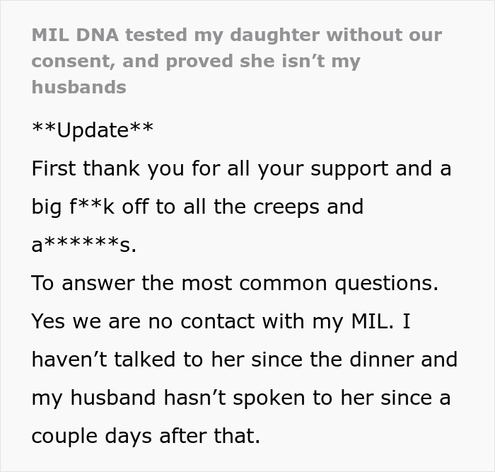 MIL Thinks She&rsquo;s Clever By Secretly DNA Testing Grandkid, Doesn&rsquo;t Expect Everyone To Turn Against Her