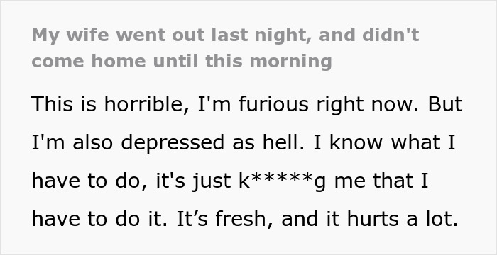 Woman Admits To Cheating Multiple Times For &ldquo;Variety,&rdquo; Husband Tells Her Parents Everything Then Leaves