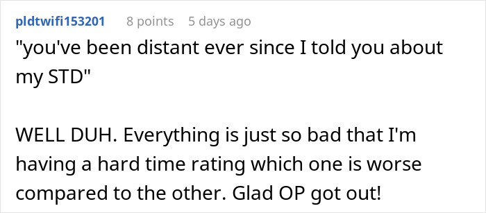 BF “Forgets” To Inform GF About His STD For Years, Then Complains She’s Not Supportive