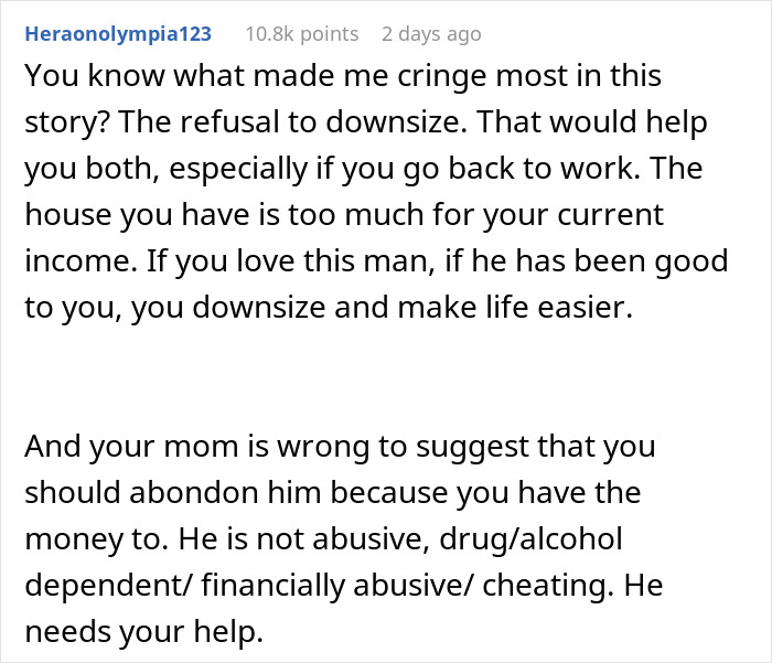 &ldquo;He Just Broke Down Sobbing&rdquo;: Man Hurt His SAH Wife Has $47k Stashed Away While He&rsquo;s Struggling