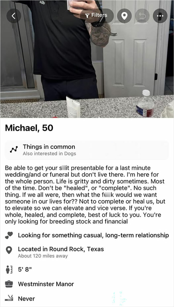 “Dating Profiles That Make You Cringe”: 87 Posts So Horrible You Might Never Want To Open A Dating App Again “Dating Profiles That Make You Cringe”: 87 Posts So Horrible You Might Never Want To Open A Dating App Again
