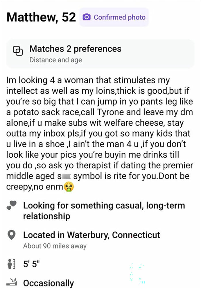 “Dating Profiles That Make You Cringe”: 87 Posts So Horrible You Might Never Want To Open A Dating App Again “Dating Profiles That Make You Cringe”: 87 Posts So Horrible You Might Never Want To Open A Dating App Again