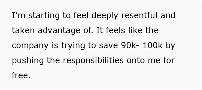 Manager Wants Woman To Take Over Coworkers Job With No Raise, She Decides To Make Their Life Harder