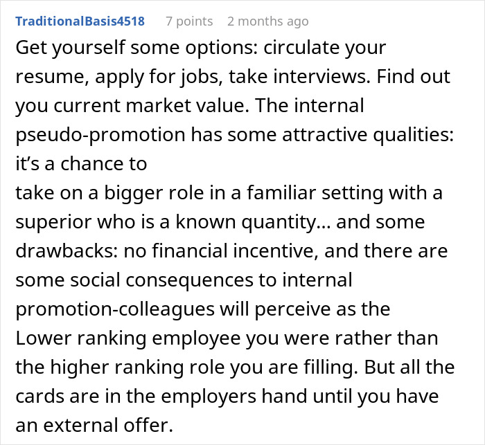 Manager Wants Woman To Take Over Coworkers Job With No Raise, She Decides To Make Their Life Harder