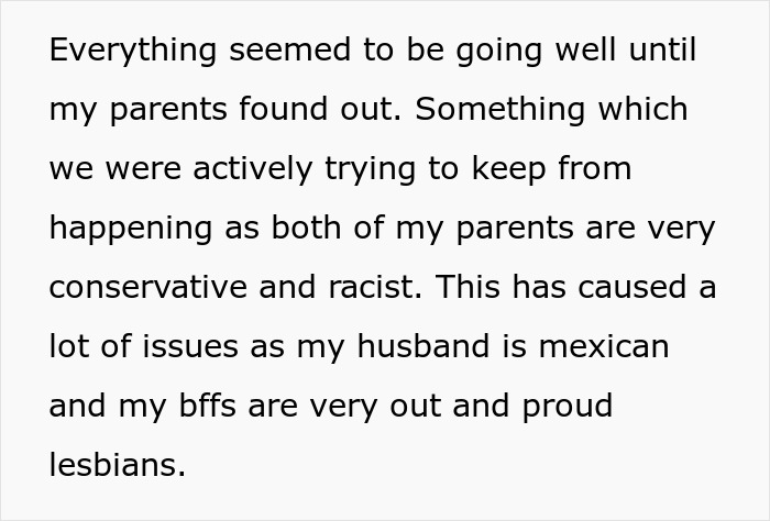 Conservative Parents Try To Ruin Daughter’s Life Because Her Husband Helped 2 Lesbian Couples Have Kids Conservative Parents Try To Ruin Daughter’s Life Because Her Husband Helped 2 Lesbian Couples Have Kids
