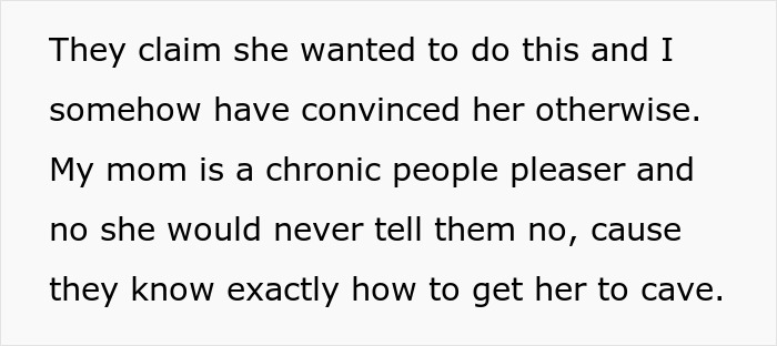 “Greedy And Entitled”: Family Expects Grandma To Support Them Financially So That Wife Can Be A SAHM “Greedy And Entitled”: Family Expects Grandma To Support Them Financially So That Wife Can Be A SAHM