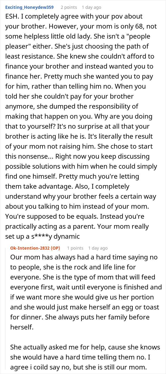 “Greedy And Entitled”: Family Expects Grandma To Support Them Financially So That Wife Can Be A SAHM “Greedy And Entitled”: Family Expects Grandma To Support Them Financially So That Wife Can Be A SAHM