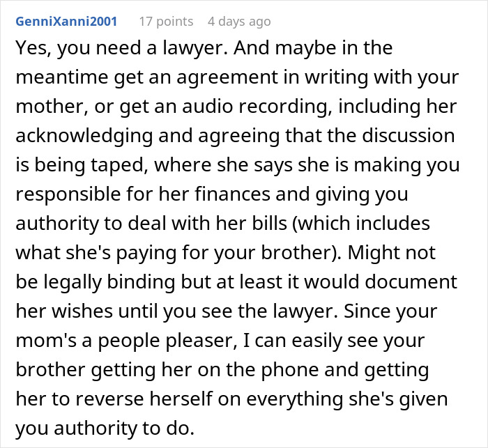 “Greedy And Entitled”: Family Expects Grandma To Support Them Financially So That Wife Can Be A SAHM “Greedy And Entitled”: Family Expects Grandma To Support Them Financially So That Wife Can Be A SAHM