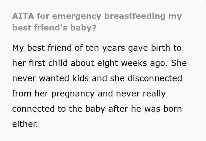 “A Very Odd Reaction”: Friend Breastfeeding Her Baby In Emergency Sends New Mom Into A Rage