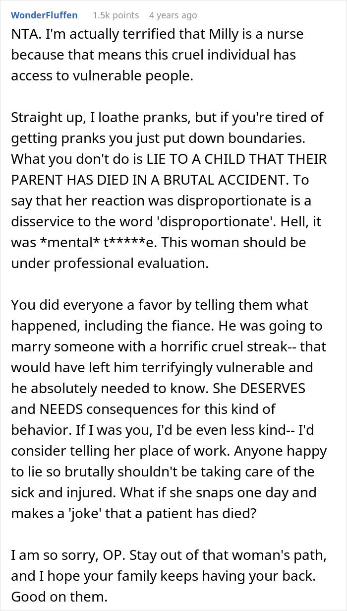 Bride Decides To Prank A 15-Year-Old With A Cruel And Horrible Prank, Shocked Family Calls Her Out On It
