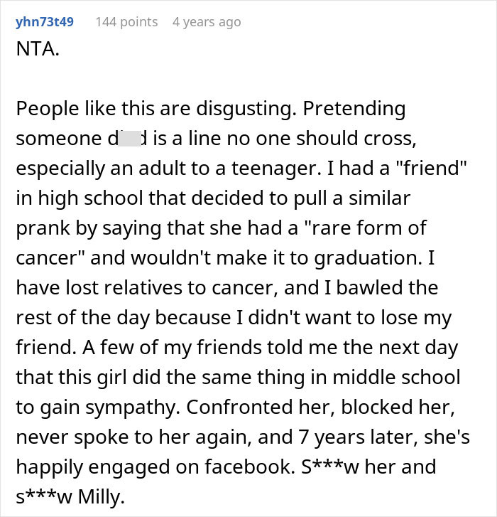 Bride Decides To Prank A 15-Year-Old With A Cruel And Horrible Prank, Shocked Family Calls Her Out On It