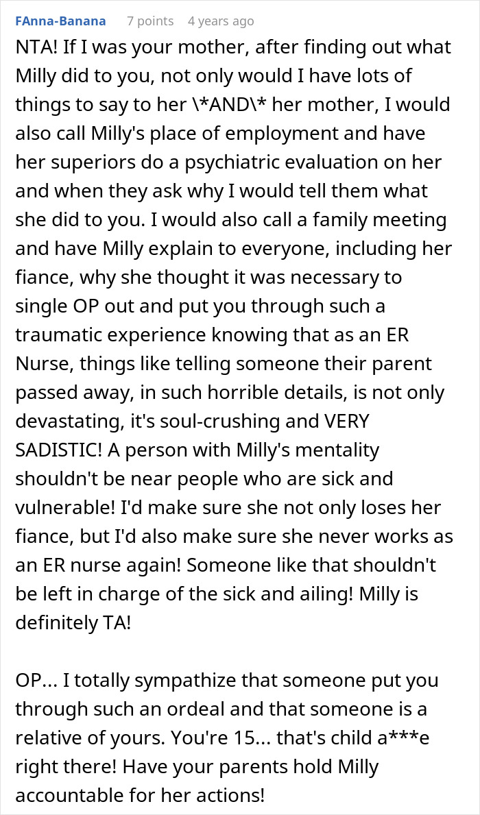 Bride Decides To Prank A 15-Year-Old With A Cruel And Horrible Prank, Shocked Family Calls Her Out On It