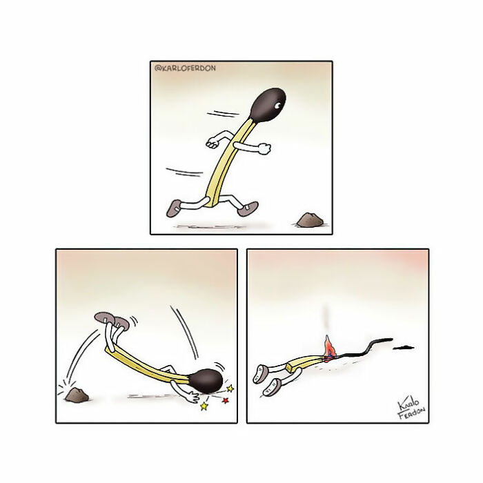 71 New Comics By Karlo Ferdon That Tell Funny Stories Without Saying A Thing