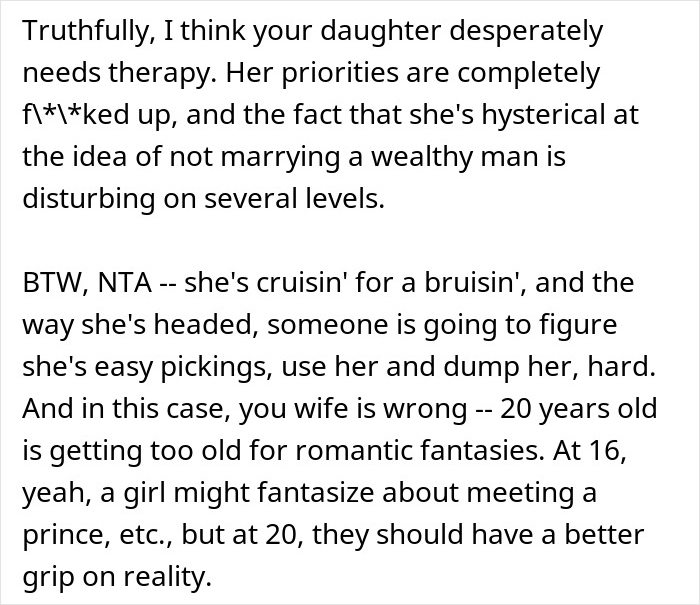 Woman Becomes Obsessed With The Idea Of Dating A Billionaire, Her Dad Gives Her A Reality Check