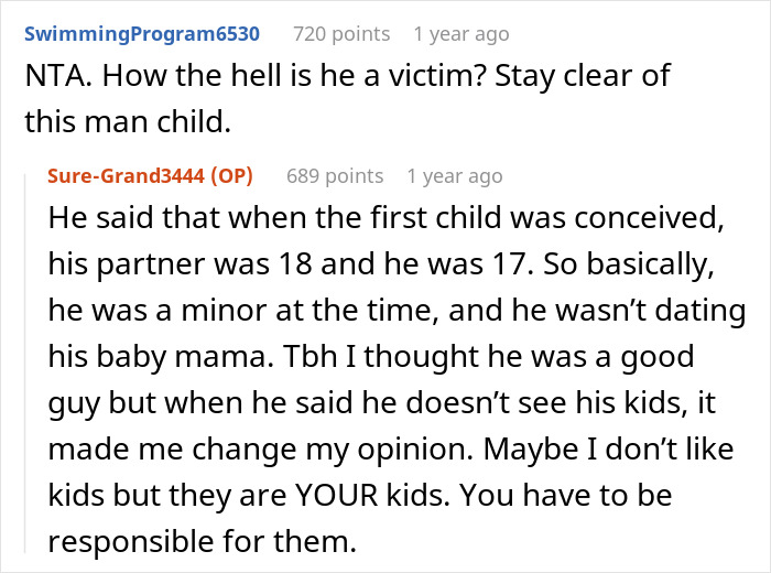 25YO Single Dad Claims He Was Baby Trapped, Expects 19YO To Date Him As He Was A “Victim”