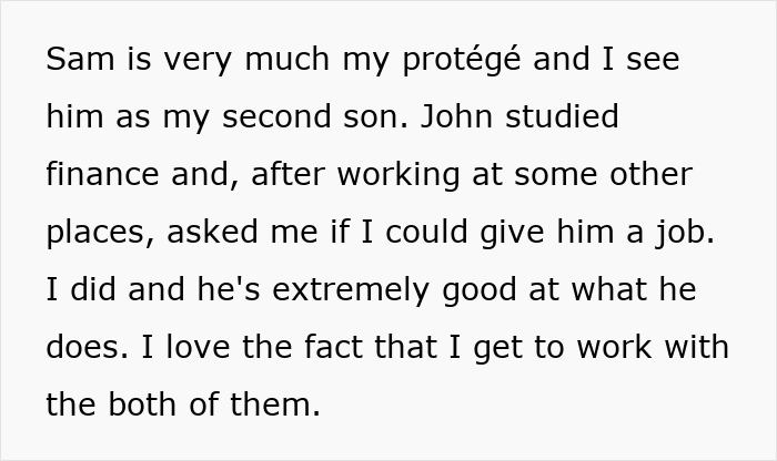 Retiring Dad Picks Prot&eacute;g&eacute; As Main Heir To The Business, Son Gets A Small Slice And More Resentment