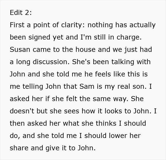 Retiring Dad Picks Prot&eacute;g&eacute; As Main Heir To The Business, Son Gets A Small Slice And More Resentment