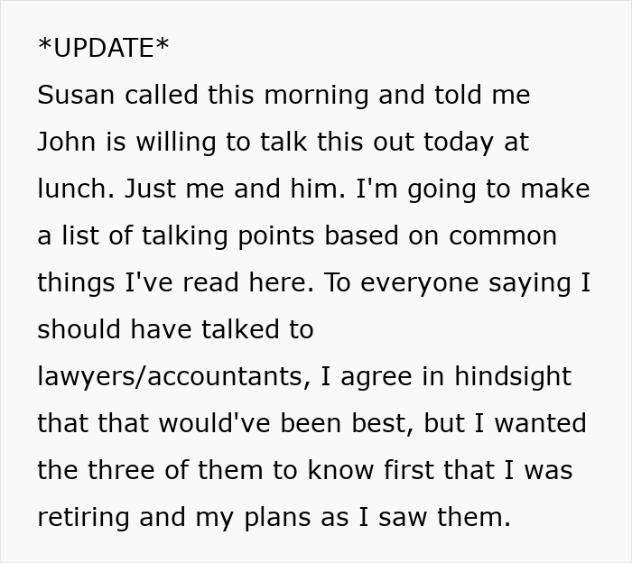 Retiring Dad Picks Prot&eacute;g&eacute; As Main Heir To The Business, Son Gets A Small Slice And More Resentment