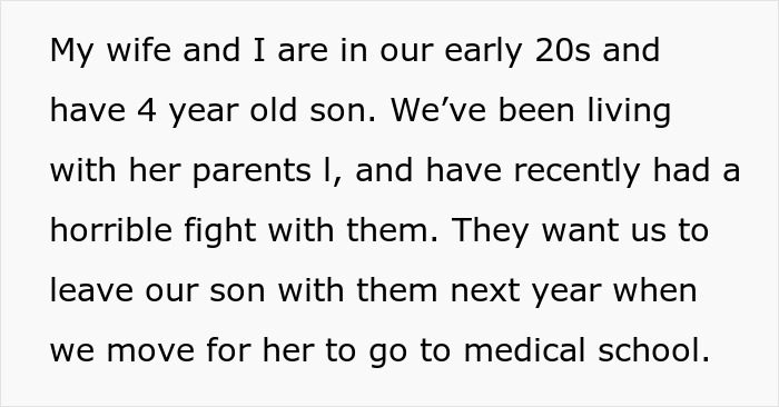 Grandparents Kick Young Family Out For Refusing To Leave Their Toddler Behind For Medical School
