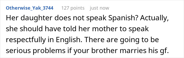 Man&rsquo;s Potential MIL Insults His Whole Fam In Spanish, Sis Reveals She Understood All